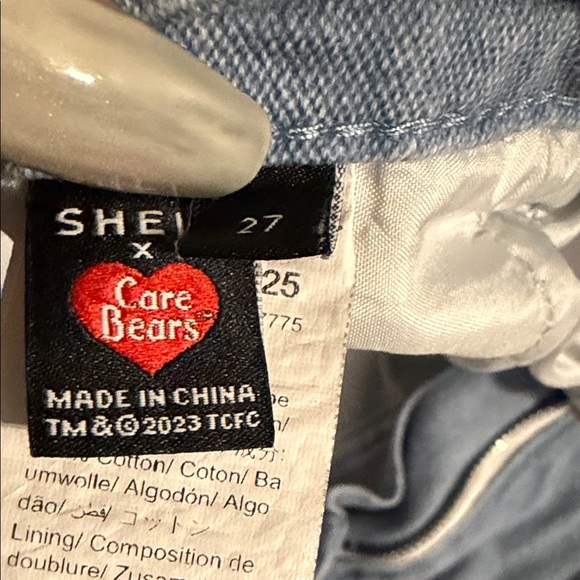 SHEIN Blue Flare Jeans Care Bear Pattern - Picture 5 of 5